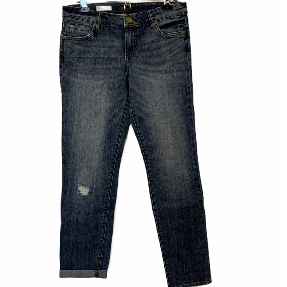 Kut Boyfriend Distressed Jeans